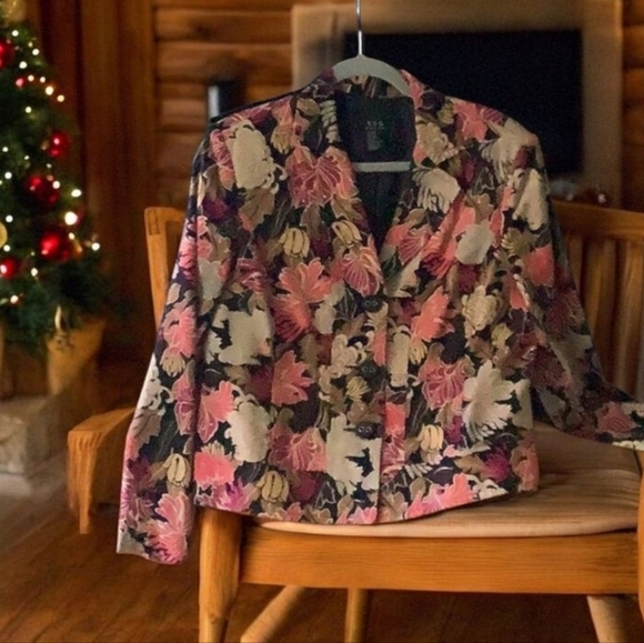 RQT petites fall jacket 10P beautiful colors lined Pink orange gold black - Picture 2 of 14